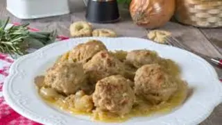 Polpette su crema di genovese napoletana 6 pezzi