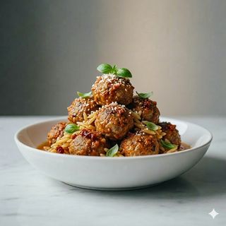 Polpettine con pesto di pomodori secchi