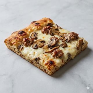 Porcini e salsiccia teglia intera(per 4/5persone)