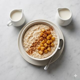 Porridge mela e cannella