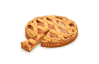 Porzione crostata albicocca