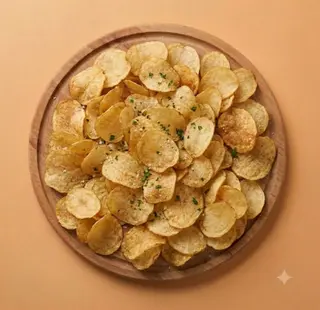Porzione di patatine chips
