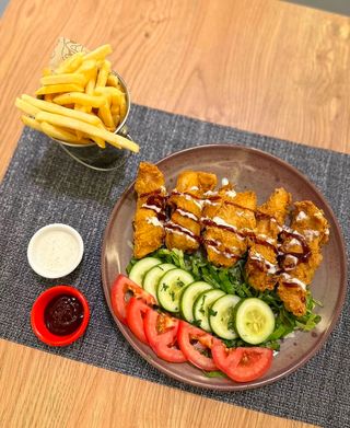 Poulet Frit Croustillant & Frites