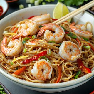 Prawns noodles