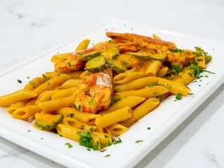 Gamberi e zucchine