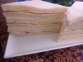 Prosciutto cotto, sottiletta, maionese