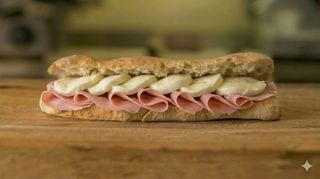Prosciutto cotto e mozzarella fior di latte - grande