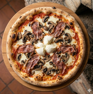 Prosciutto e funghi