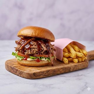 Pulled pork burger