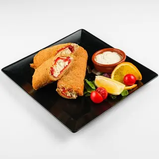 Punjena paprika sa sirom pohana