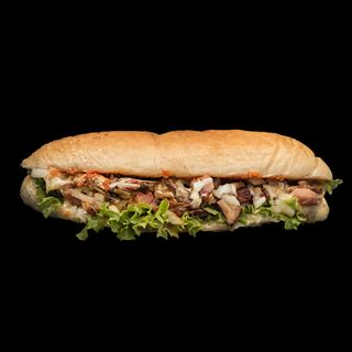 Punjeni dimljeni batak sendvič