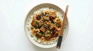 Riso biriyany con manzo