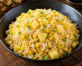 21. Riso con ananas e mais