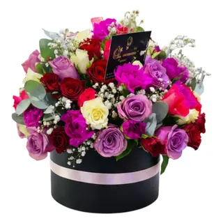 Round Raised Floral Arrangement