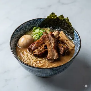 166 Ramen con costolette di maiale