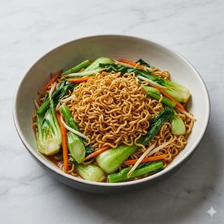 Ramen saltato con verdure