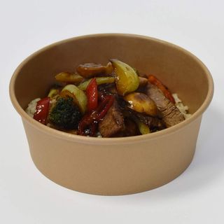 Ramstek sa povrćem u soja sosu