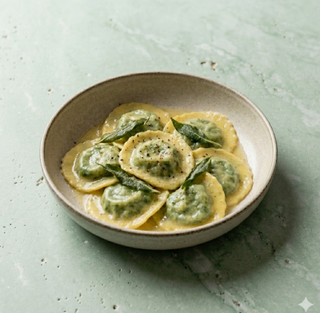 Ravioli ricotta e spinaci