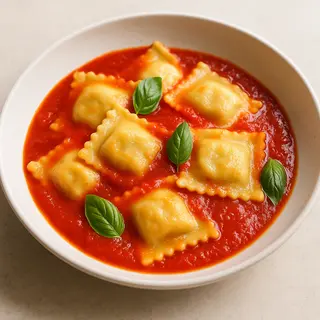 Ravioli ricotta e spinaci