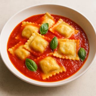 Ravioli ricotta e spinaci