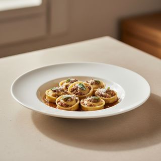 Raviolini al sugo d'arrosto