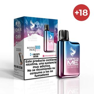 Recargable + Cápsula Strawberry Ice Vapeame