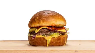Retro single burger