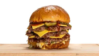 Retro triple burger