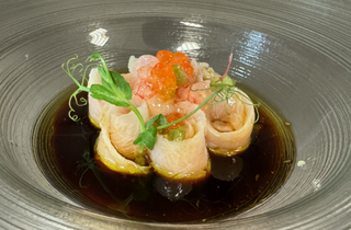 Ricciola con gamberi Mazara del Vallo