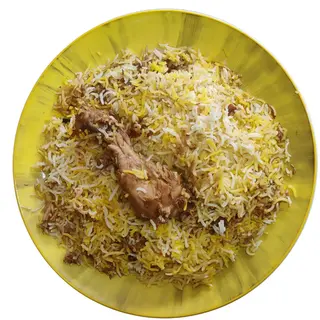 Riso biryani con pollo