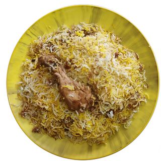 Riso biryani con pollo