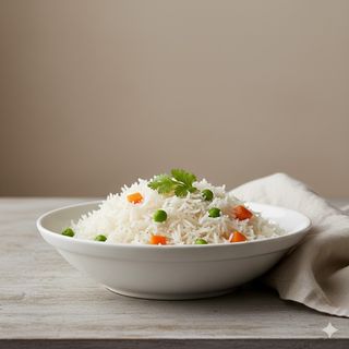 Riso basmati con piselli e carote