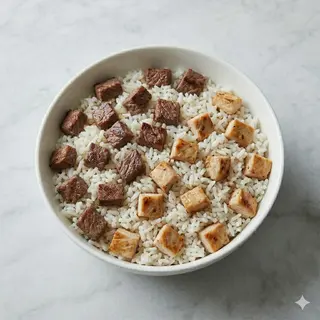 Riso con carne