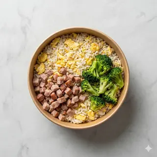 92 Riso con carne e broccoli