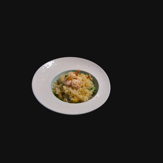 Riso saltato con gamberetti