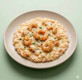 Risotto alla crema di scampi