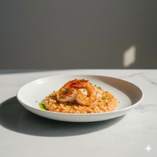 Risotto alla crema di scampi