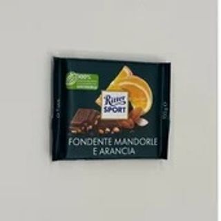 Ritter Sport cioccolato fondente mandorle e arancia 100g