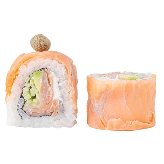 Roll s dimljenim lososom