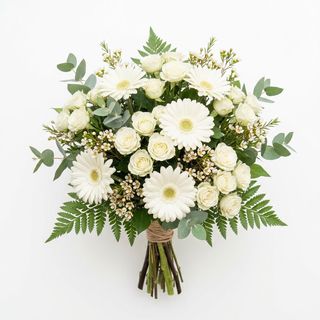 Roselline e gerbere sul bianco - grande