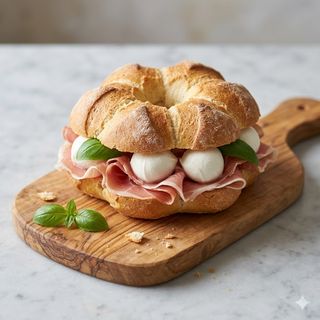 Rosetta crudo nazionale e bocconcino fior di latte