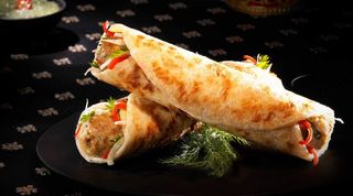 Roll kebab wrap menú