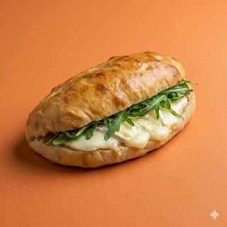 Rotolo di focaccia rucola e brie