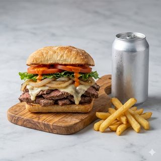 Royal's cheese steak menù