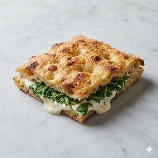 Rucola e stracchino teglia intera(per 4/5 persone)
