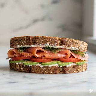 Salmon sandwich