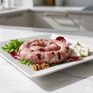 Salsiccia radicchio, noci e formaggio erborinato 500 g