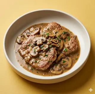 Scaloppine ai funghi