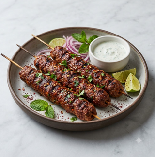 Seekh kebab piatto