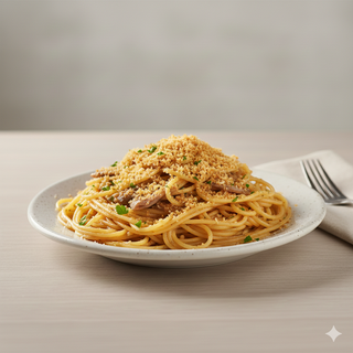 Spaghetti alici e mollica